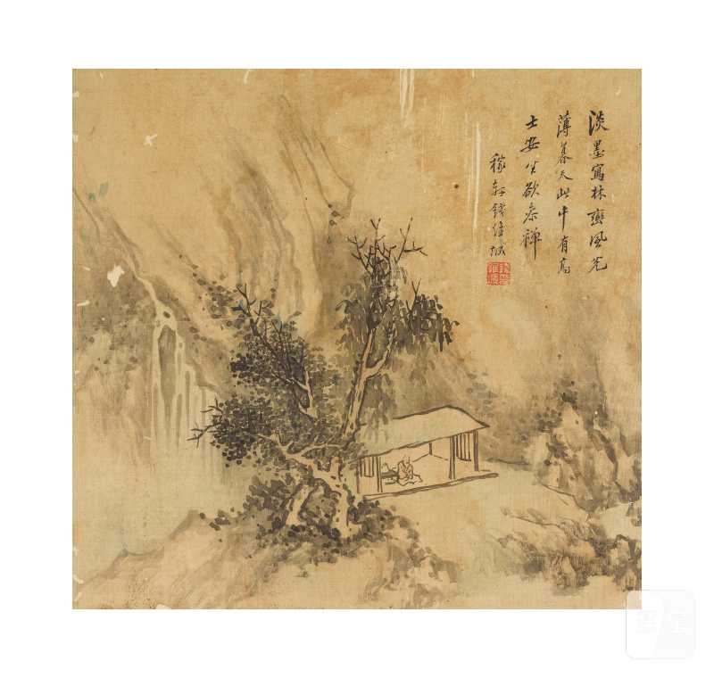 錢維城（款）山水冊 十九世紀 | ATTRIBUÉ À QIAN WEICHENG, XIXe siècle - 图13